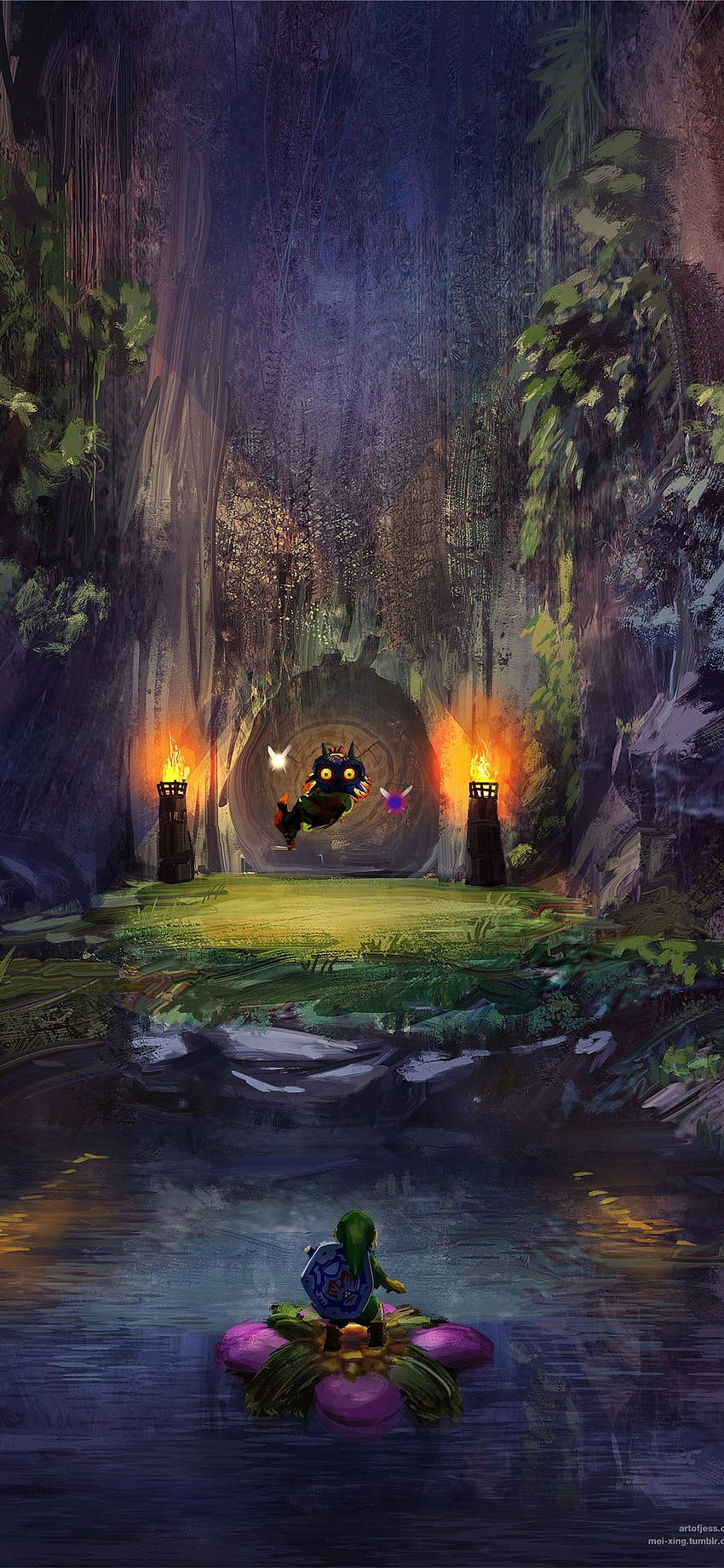Die Legende von Zelda Ocarina of Time iPhone, iPhone 13 Frühlingszeit HD-Handy-Hintergrundbild