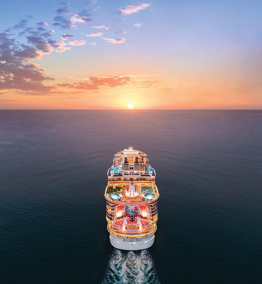 Кораб Royal Caribbean, оазис на моретата HD тапет за телефон