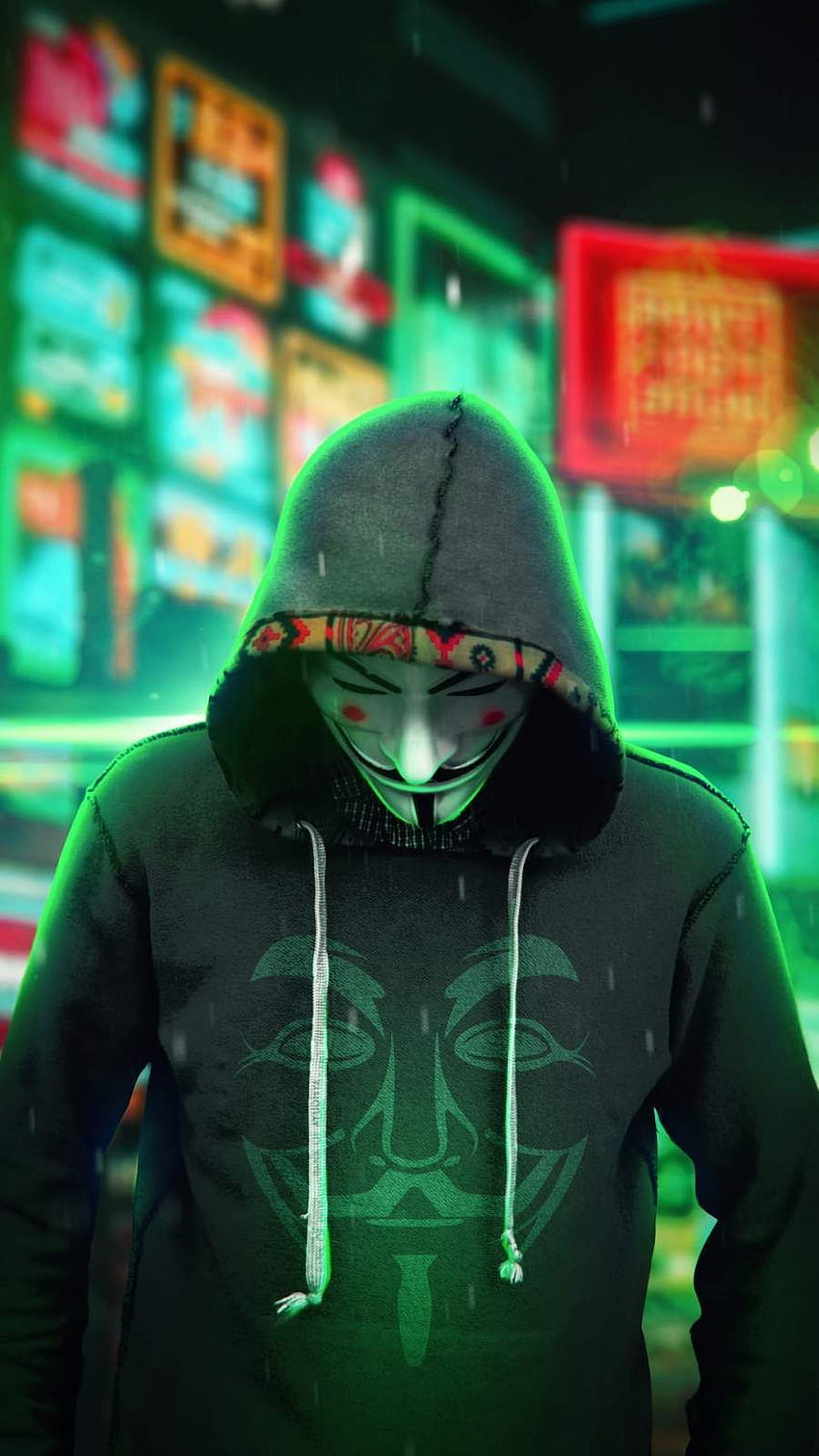 Anonymus Man Hoodie iPhone, hoodie em Papel de parede de celular HD