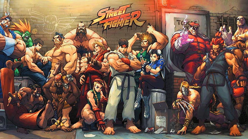 El juego de la vieja escuela street fighter, street fighter ii fondo de pantalla