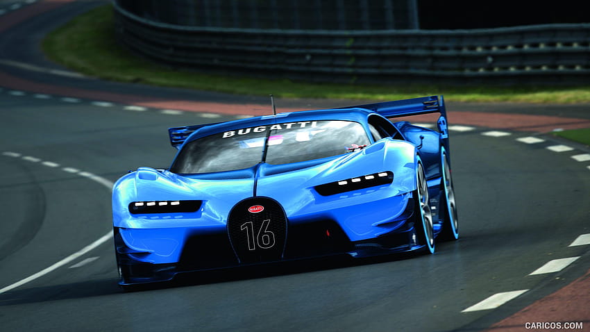2015 Bugatti Vision Gran Turismo Concept รถแข่งแกรนทัวริสโม วอลล์เปเปอร์ HD