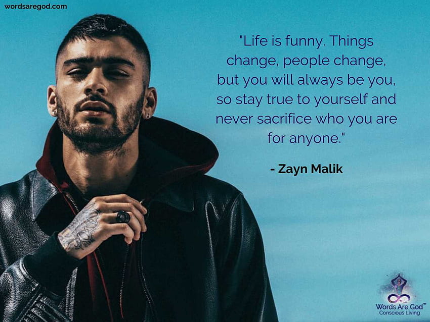 Zayn Malik Quotes HD wallpaper