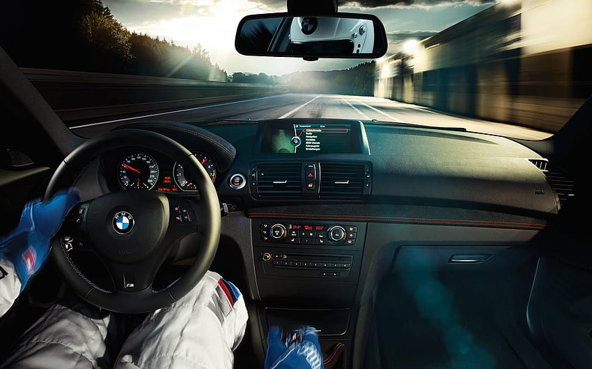 BMW, cars, interior, vehicles, steering wheel, motorsports, bmw m HD wallpaper
