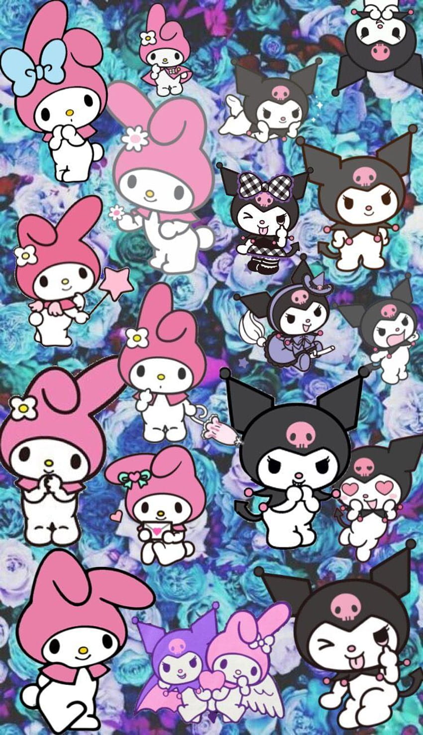 Purple Kuromi, my melody halloween HD phone wallpaper