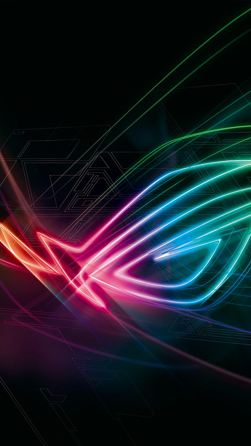Asus ROG Phone 2, colorful, Android 9 Pie, OS HD phone wallpaper