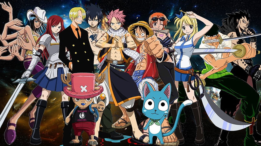 One Piece x Fairy Tail Wallpaper 1 by WeArFans on DeviantArt