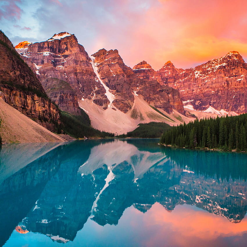 Moraine Lake , Rocky Mountains, Banff National Park, Landscape, Nature, banff np alberta HD phone wallpaper