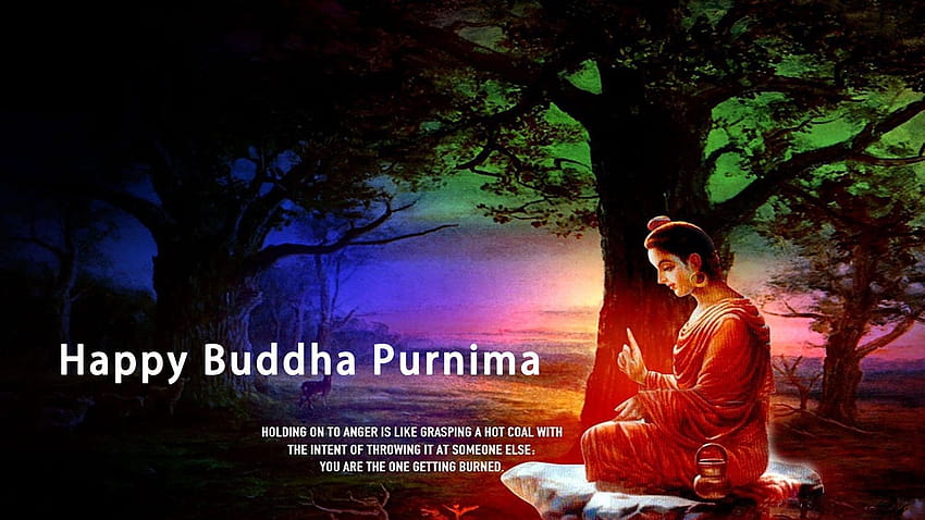 Feliz Buda Purnima papel de parede HD