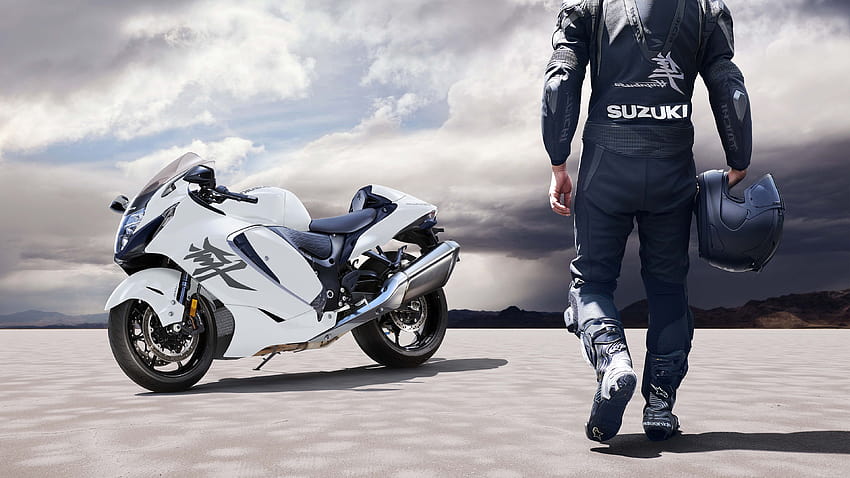 Suzuki Hayabusa, Motociclista, 2022, » , Ultra papel de parede HD