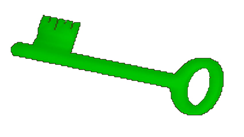 Zielony klucz, świnka roblox Tapeta HD