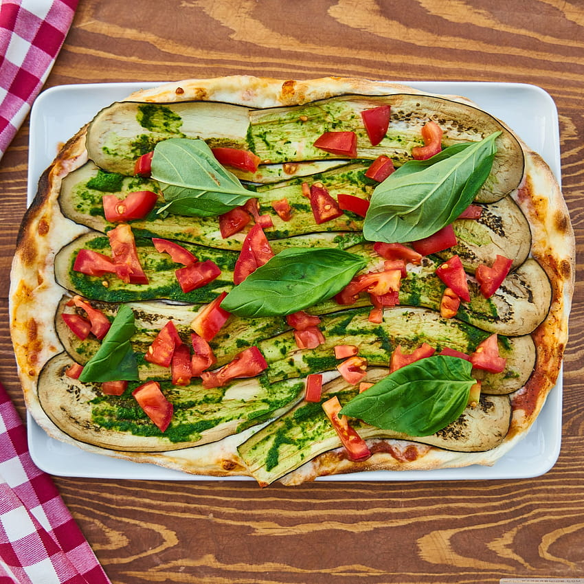 Vegan Vejetaryen Pizza Ultra ... geniş, sebze yemeği HD telefon duvar kağıdı