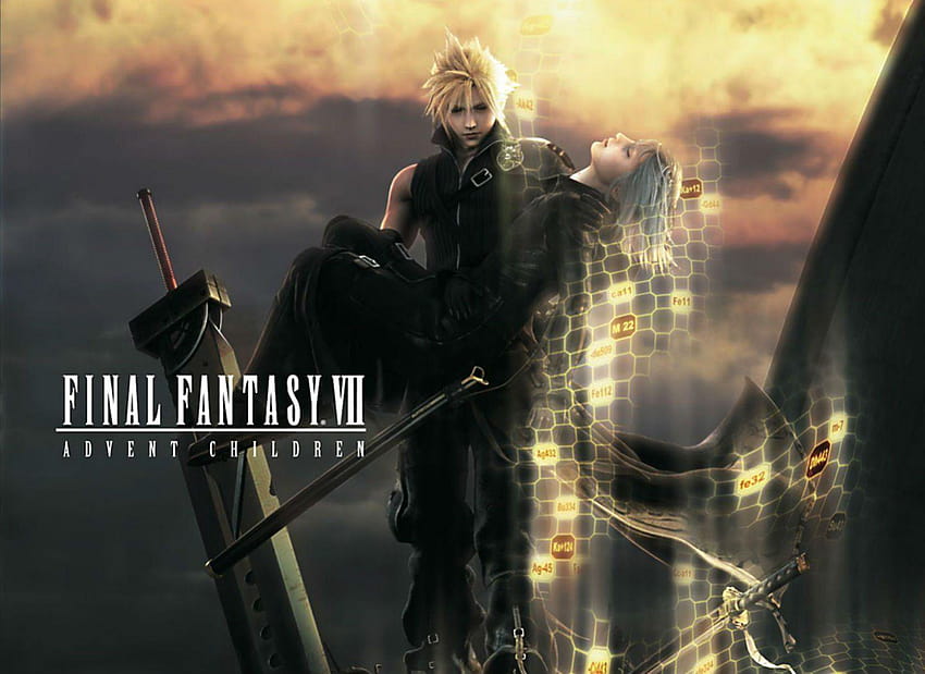 Final Fantasy VII: Advent Children and Backgrounds, последен фентъзи облак HD тапет
