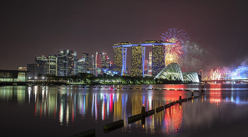 5092797 Singapore, Marina Bay Sands, Night, Skyscraper, City, marina bay sands night HD wallpaper