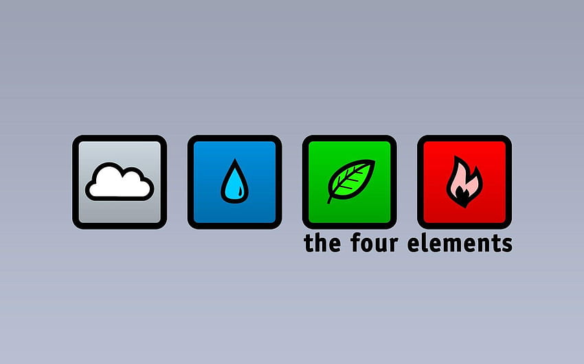 four elements minimalism graphic design and backgrounds HD wallpaper