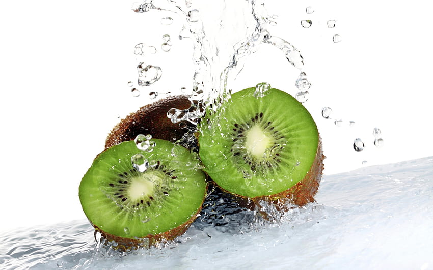 kiwi, fruit, water, Food HD wallpaper