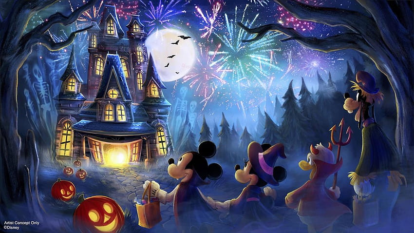 New Fireworks Show for Mickey's Not, magic circus parade HD wallpaper