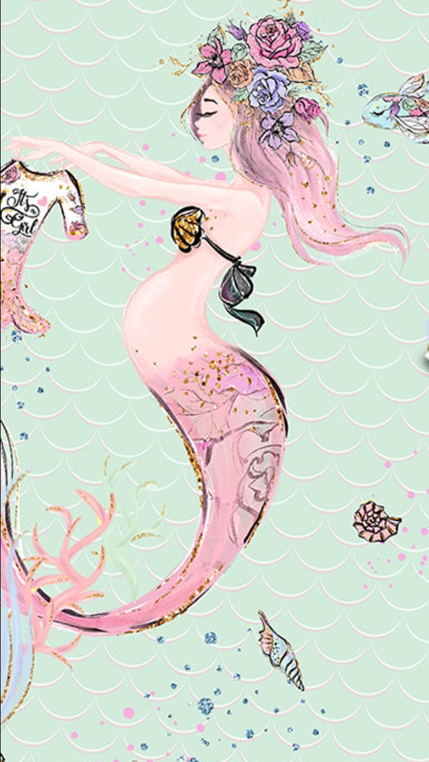 Omggg I lOve this!, baby mermaid HD phone wallpaper