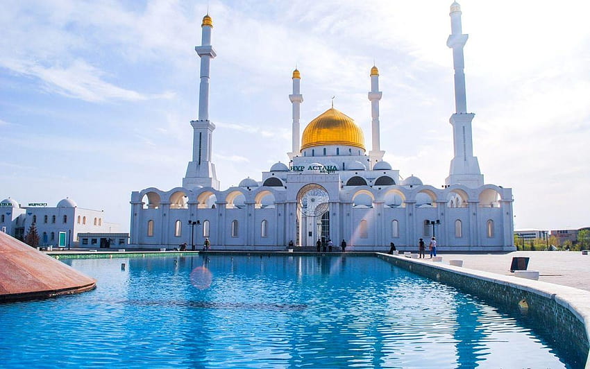 of Astana kazakhstan mosque HD wallpaper
