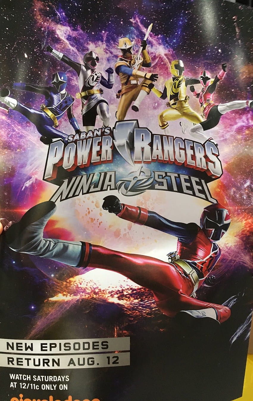 NickALive!: Power Rangers Ninja Steel, 새로운 만화, 블루 레인저 닌자 강철 수신 HD 전화 배경 화면