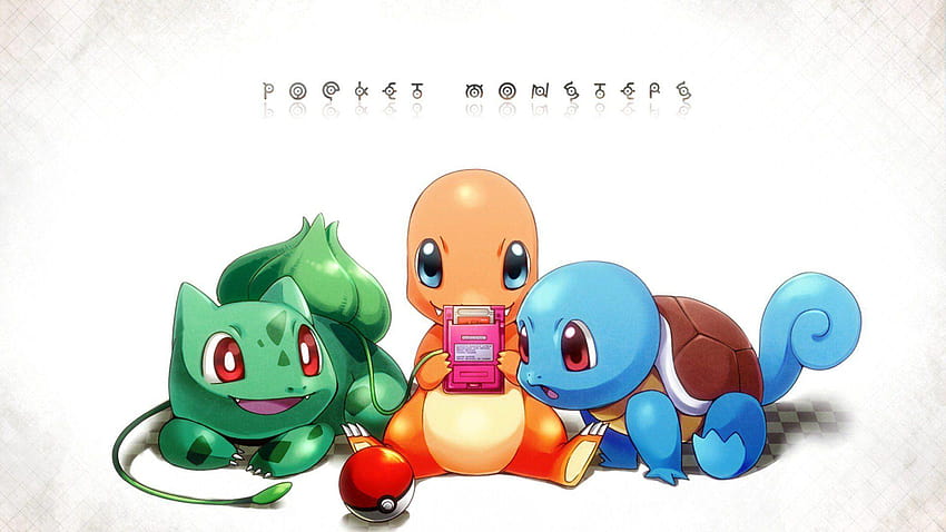 Pokemon, Squirtle, Bulbasaur, Charmander / Wallpaper HD