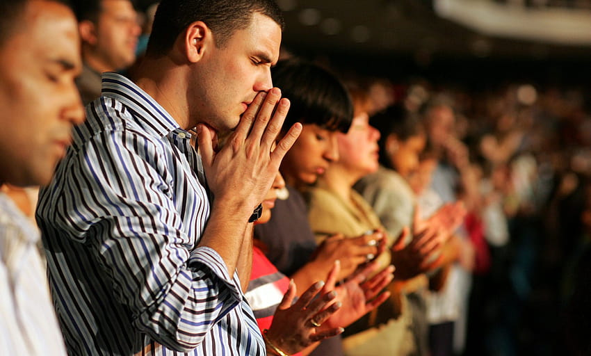 Pouvoir crucial de la prière d'intercession, les gens prient Fond d'écran HD