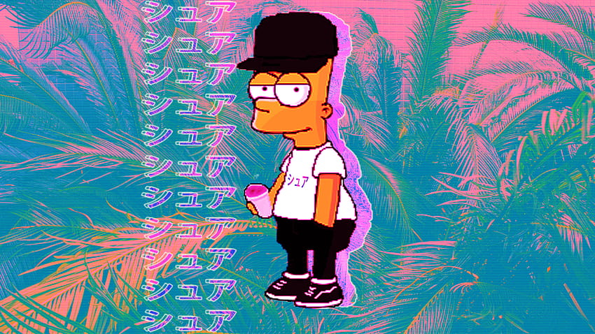 Simpsons, bart gangster papel de parede HD