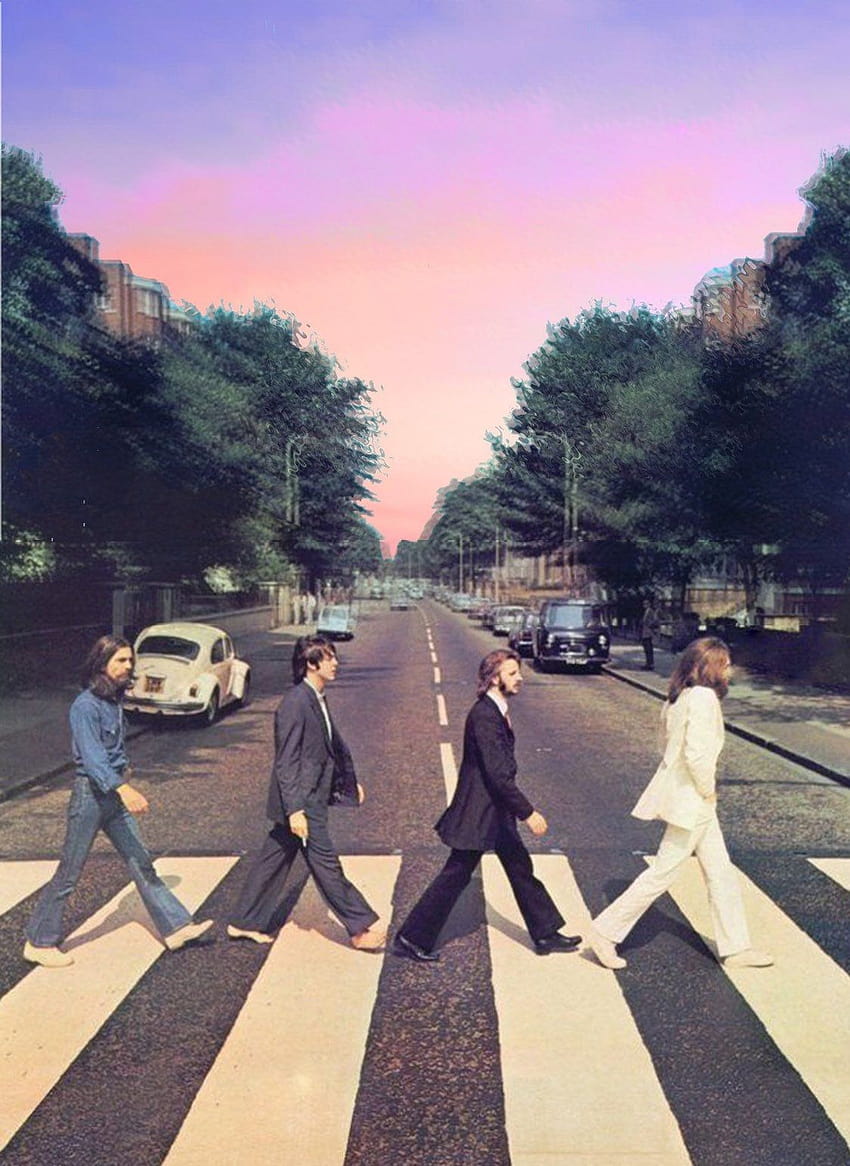 The Beatles Abbey Road Art Print HD phone wallpaper