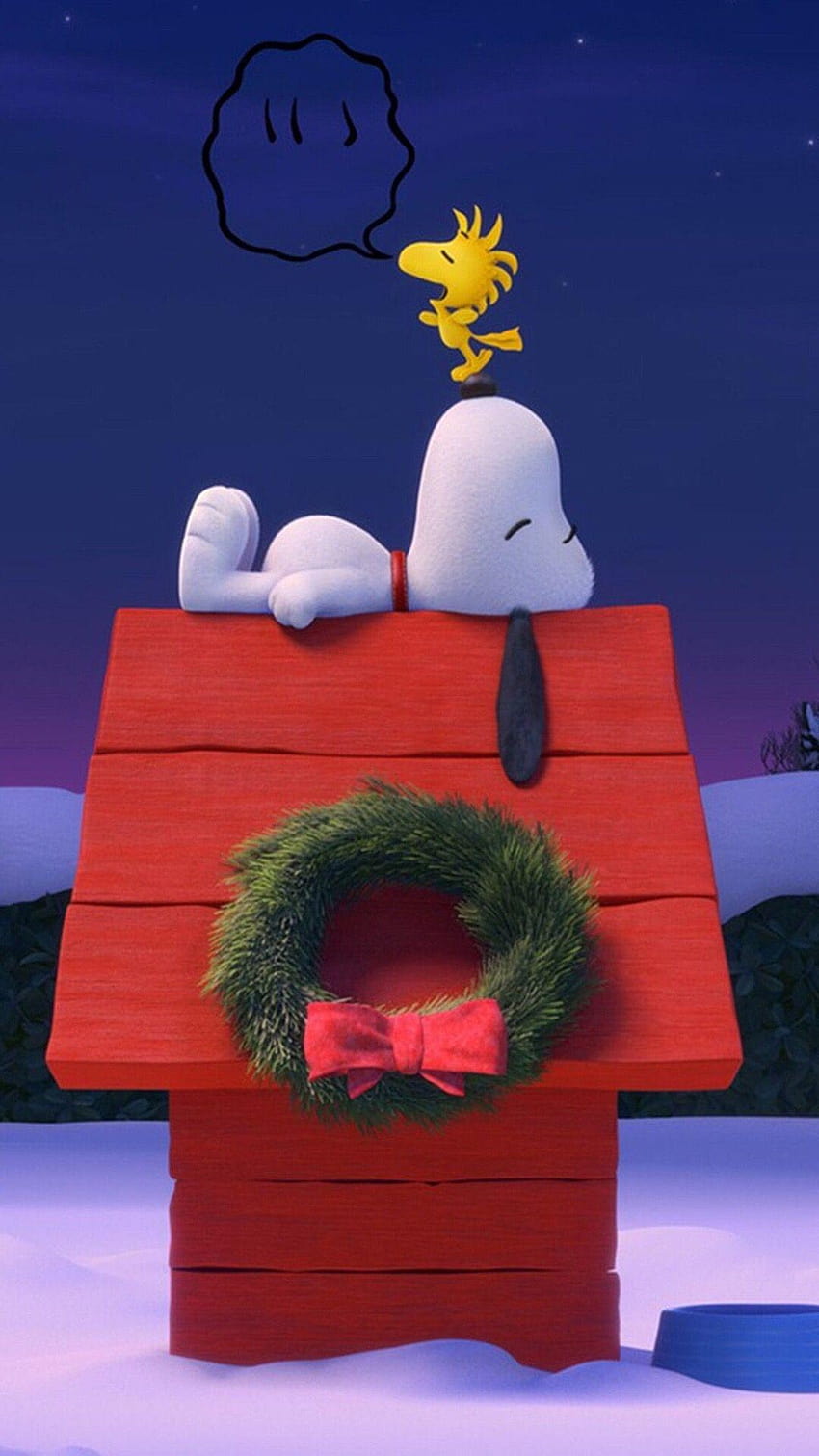 Snoopy and Woodstock, snoopy weihnachten HD phone wallpaper