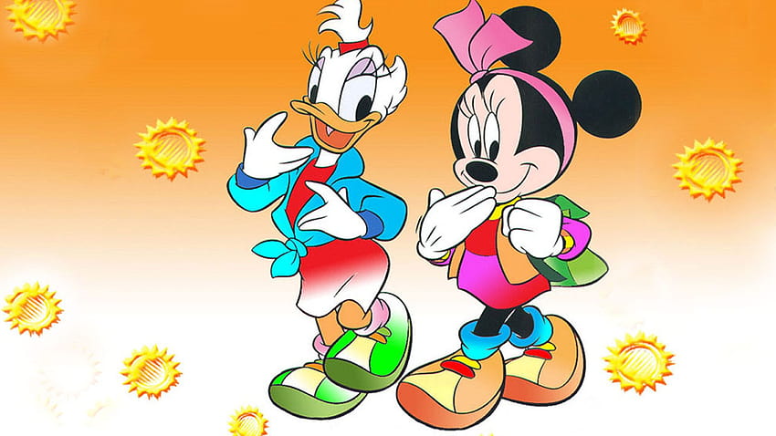 Daisy Duck And Minnie Mouse Backgrounds Downloa, daisy and minnie mouse HD wallpaper