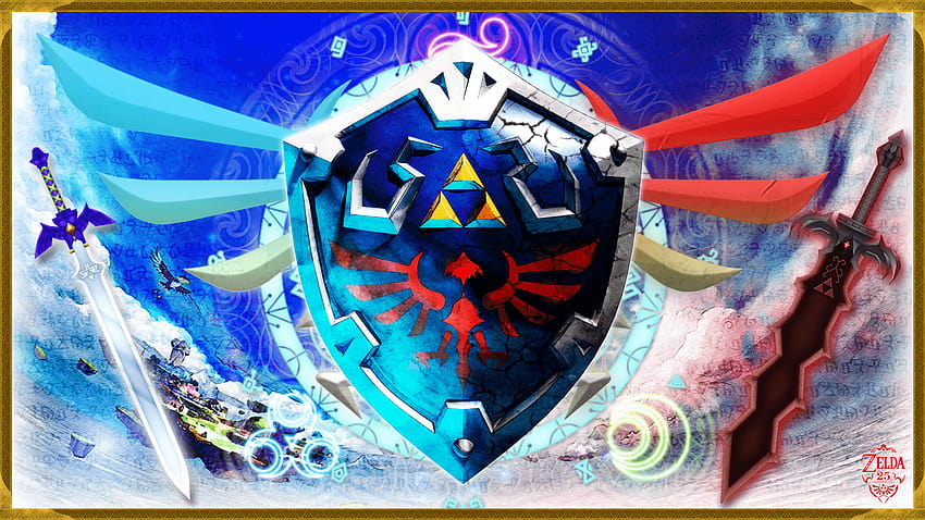Hylian Shield Full and Backgrounds HD wallpaper