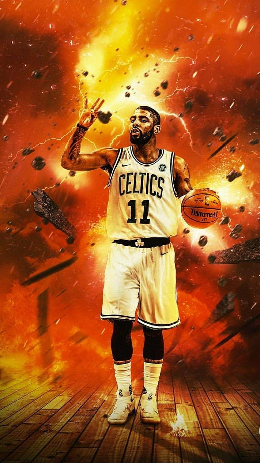 kyrie irving logo shoes HD phone wallpaper