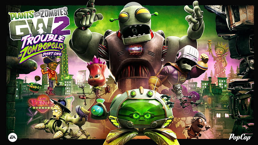 Trouble In Zombopolis: Part One Content Update Features And Patch Notes, Plants vs Zombies Heroes HD-Hintergrundbild