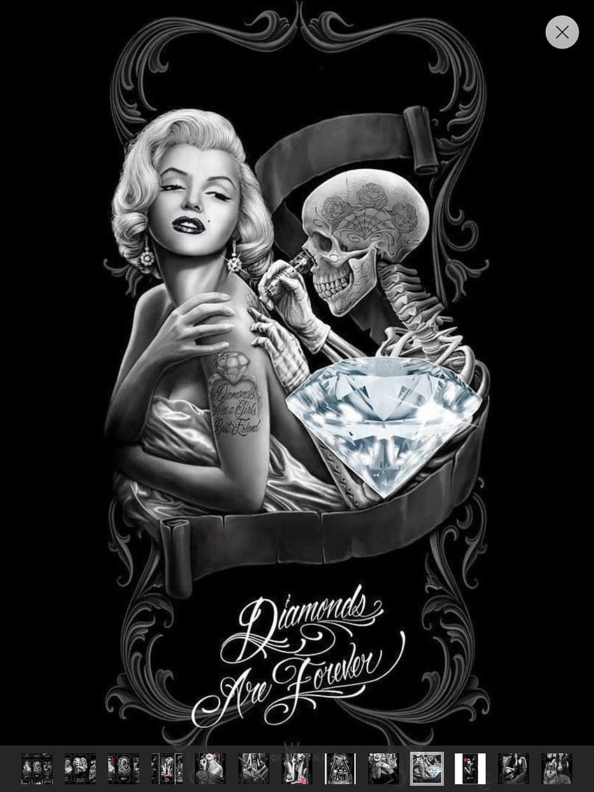 Marilyn Monroe advertising board for a tattoo parlour Stock Photo  Alamy