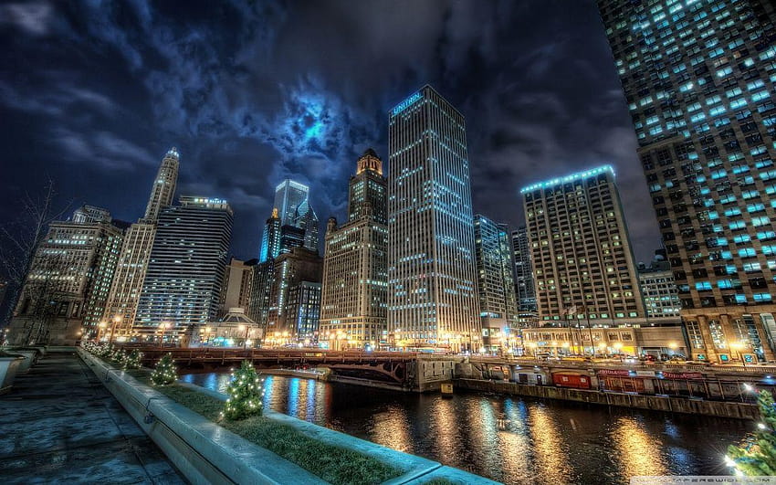 Downtown Chicago : High Definition HD wallpaper