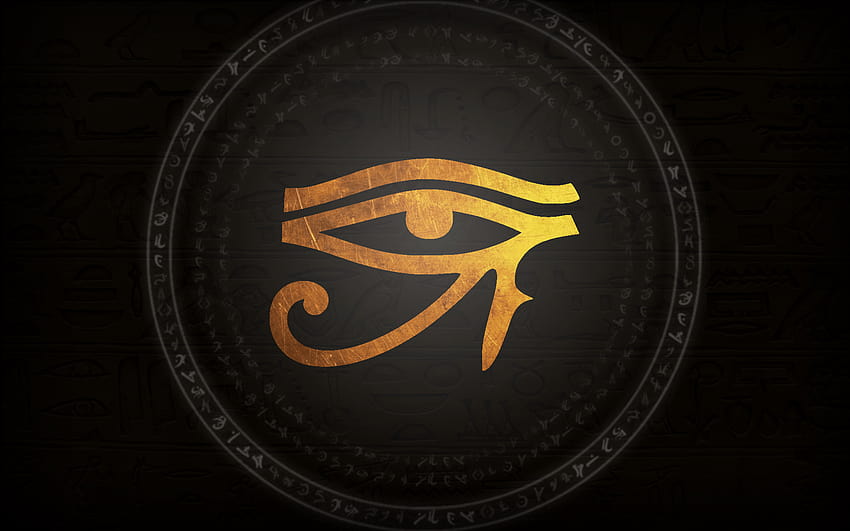 エジプトの神々、レディー・アダイアによるホルスの目 高画質の壁紙