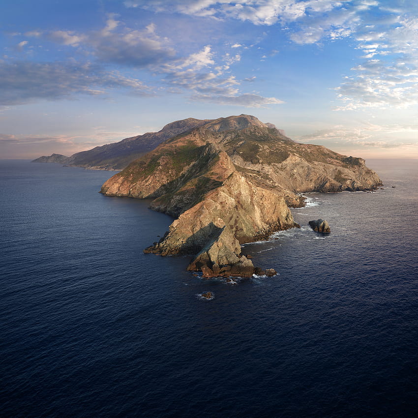 macOS Catalina , Mountains, Island, Morning, Stock, Nature, catalina island HD phone wallpaper