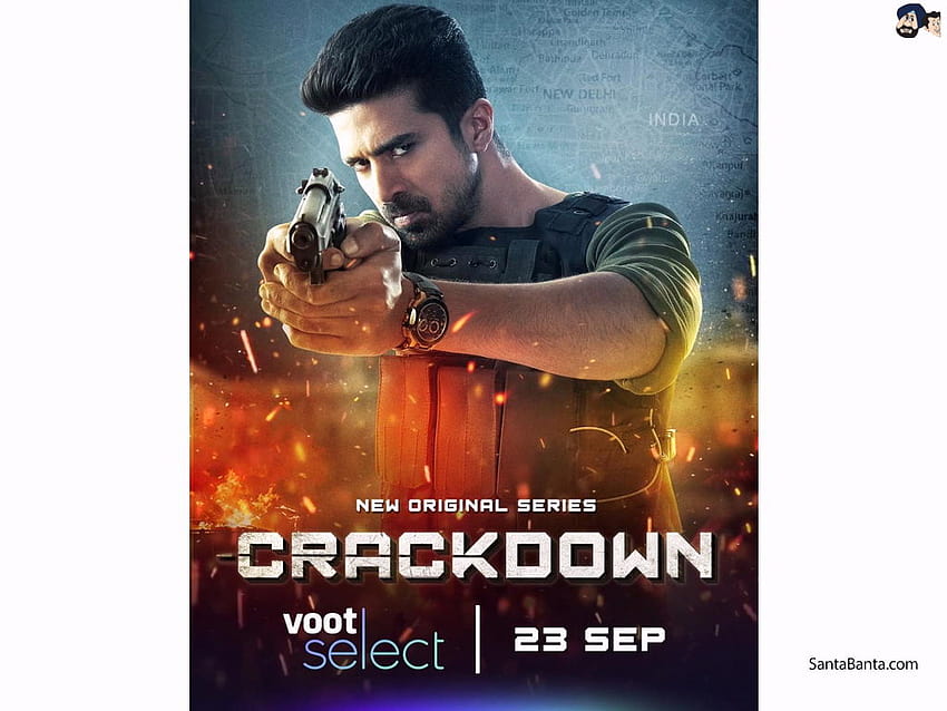 Saqib Salim in Voot`s action thriller web series `Crackdown` HD wallpaper