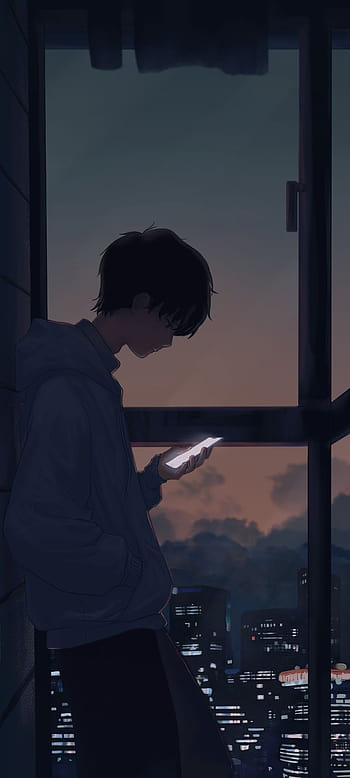 Download Looking Up Alone Boy Anime Wallpaper  Wallpaperscom