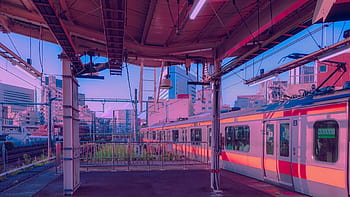 Wallpaper : anime, landscape, train station 2048x1152 - jakemax09 - 1685783  - HD Wallpapers - WallHere