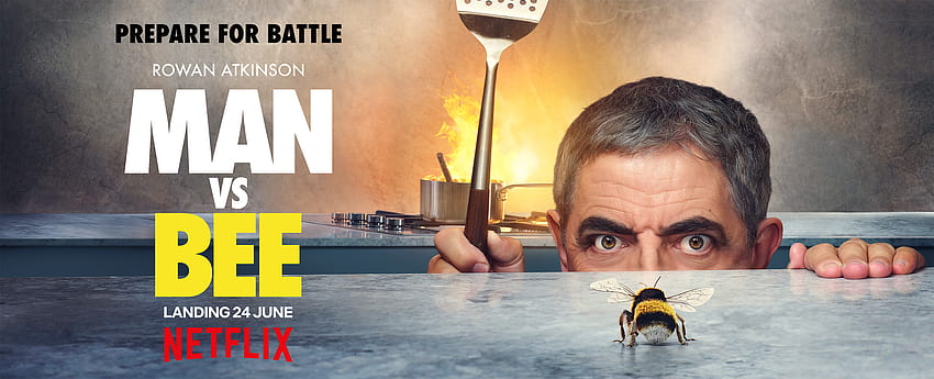 Netflix's Man Vs Bee: Rowan Atkinson wages war in first look at comedy HD wallpaper
