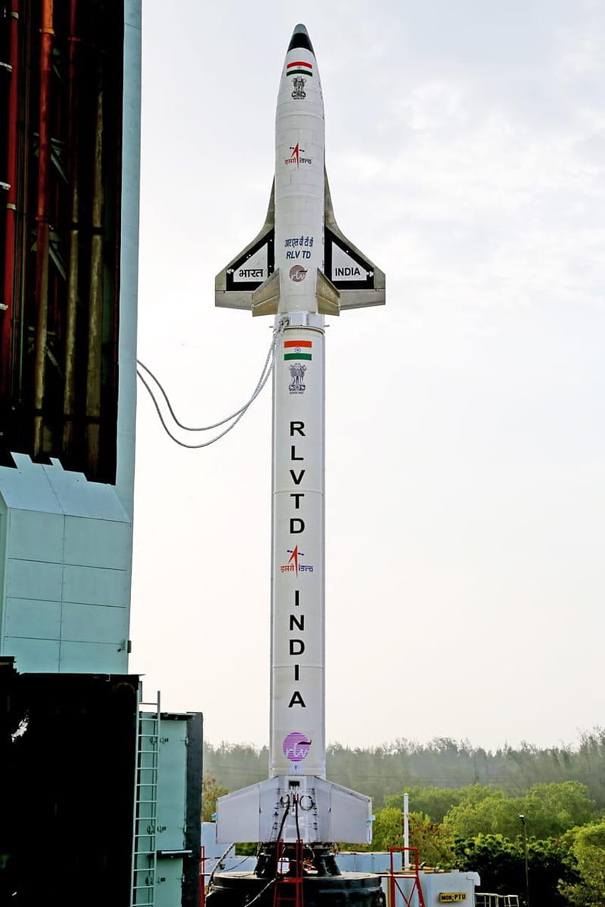 Premier prototype de la navette spatiale indienne RLV TD ISRO, transport par navette Fond d'écran de téléphone HD