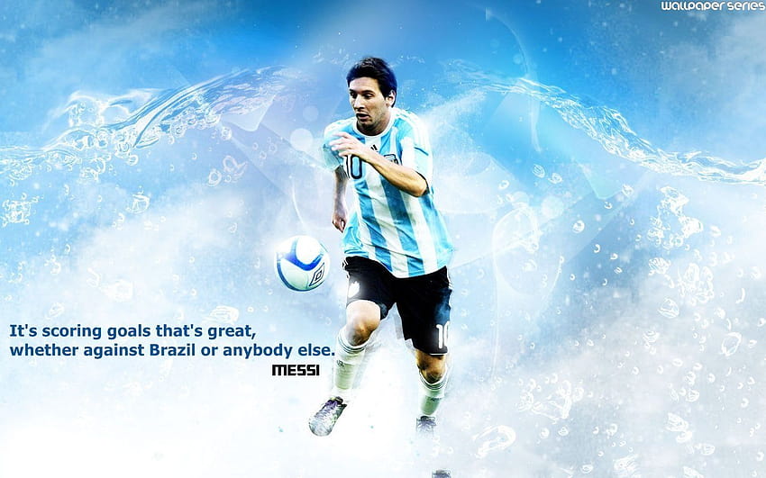 5 Lionel Messi Quotes Backgrounds HD wallpaper