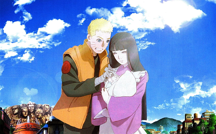 Naruto ama a Hinata fondo de pantalla