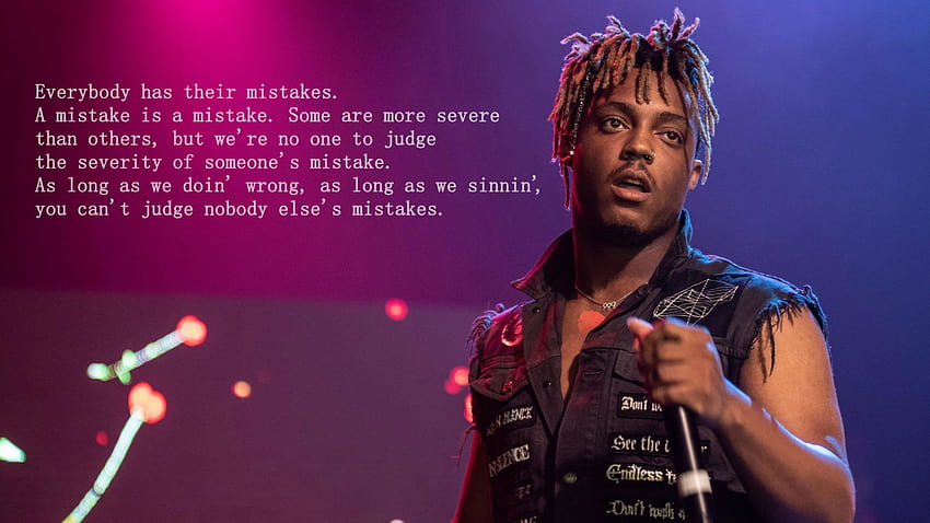 Juice wrld, quote, microphone, Rapper, musician, truth, stage shots • For You For & Mobile, vintage juice wrld HD wallpaper