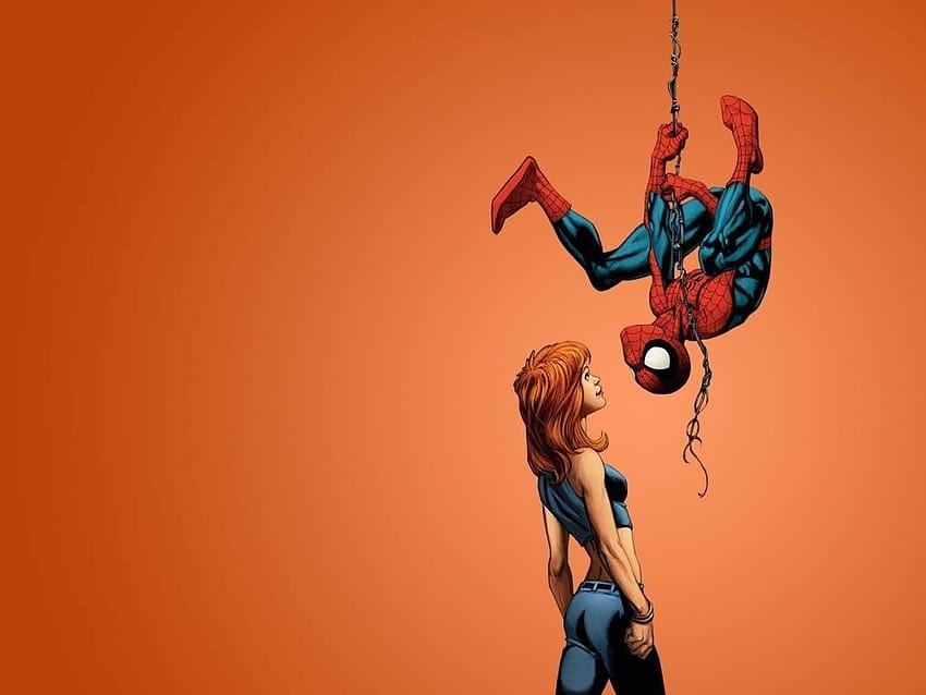 Mary Jane posted by Samantha Cunningham, peter parker and mary jane HD wallpaper