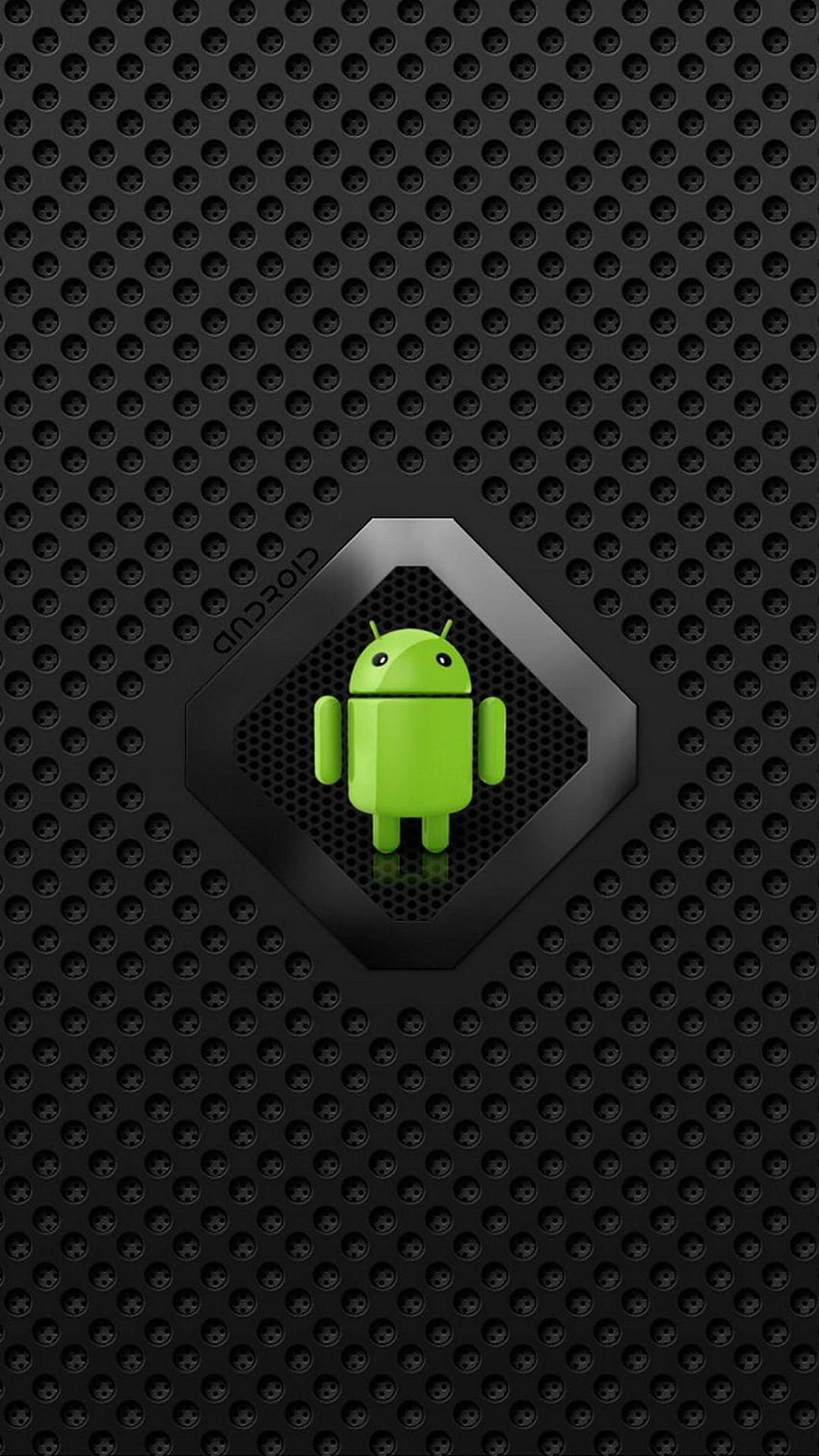 Android Robot Logo Carbon Dots Pattern Android, carbonio androide Sfondo del telefono HD