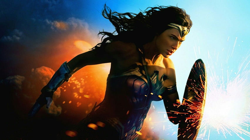 Beztekstowy plakat filmowy Wonder Woman Beztekstowe plakaty filmowe, plakat filmowy Wonder Woman Tapeta HD