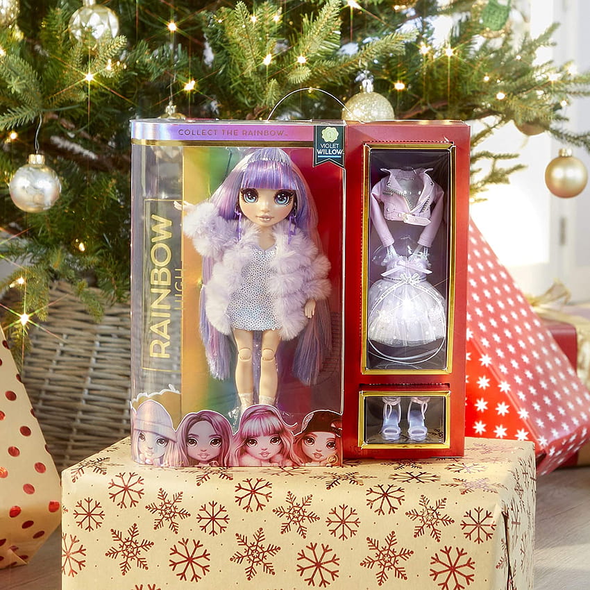 Rainbow High Violet Willow Purple Fashion Doll con 2 completi Novità 2020 Bambole e orsetti per bambini lenka Sfondo del telefono HD