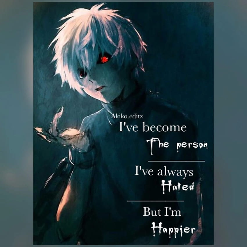 Sad Anime Quotes, depressed anime character HD phone wallpaper