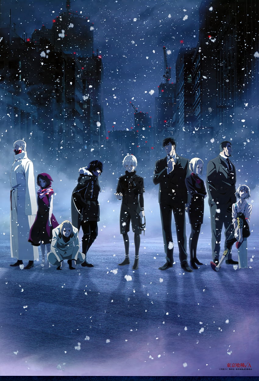 Tokyo Ghoul, Kaneki Ken, Eto, Koutarou Amon, Yukinori Shinohara, Suzuya Juuzou, Mado Akira, Tatara / and Mobile Backgrounds HD phone wallpaper